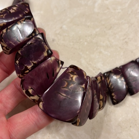 Purple Imperial Jasper Necklace - Picture 5 of 7